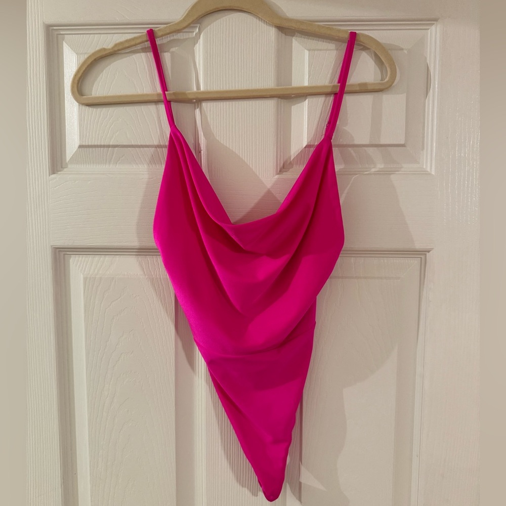 NWOT Hot Pink Bodysuit